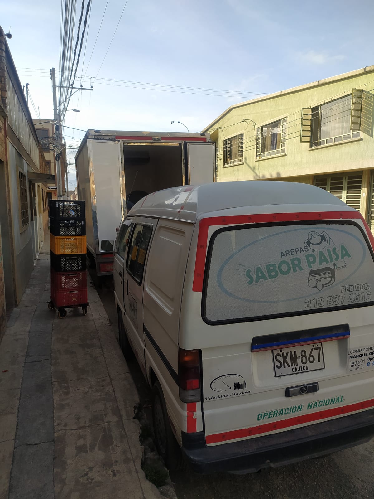 Vehículos de entrega Sabor Paisa
